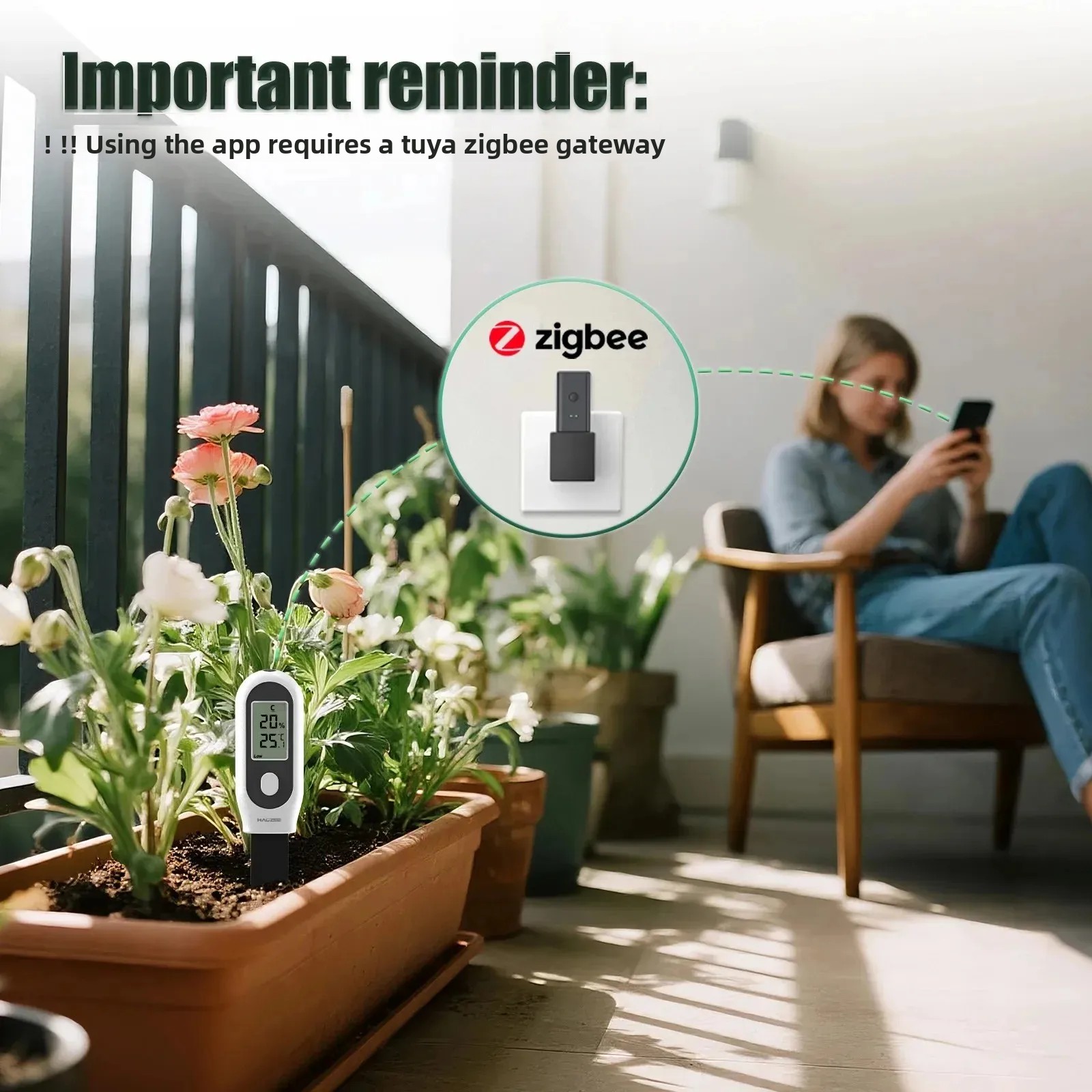 Haozee Tuya Zigbee Soil Moistu - Plant Parent App のレビューと価格