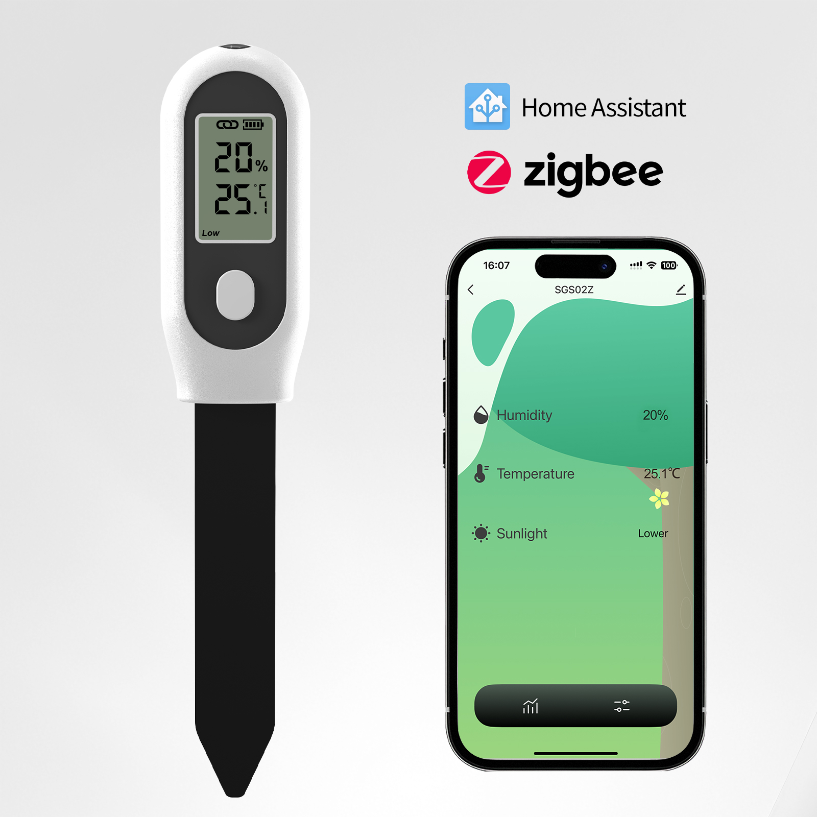 Tuya Zigbee Soil Moisture Sens - Plant Parent App のレビューと価格