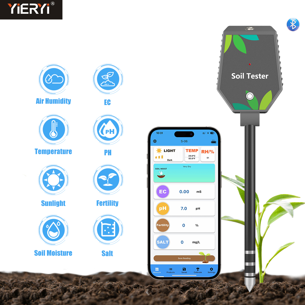 Yieryi 8-in-1 Smart Soil Teste - Plant Parent App のレビューと価格