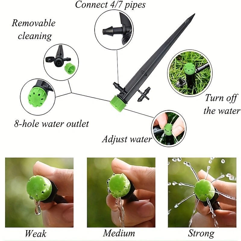 Drip Emitters Tube PE Pipe Adj - Plant Parent Kit のレビューと価格