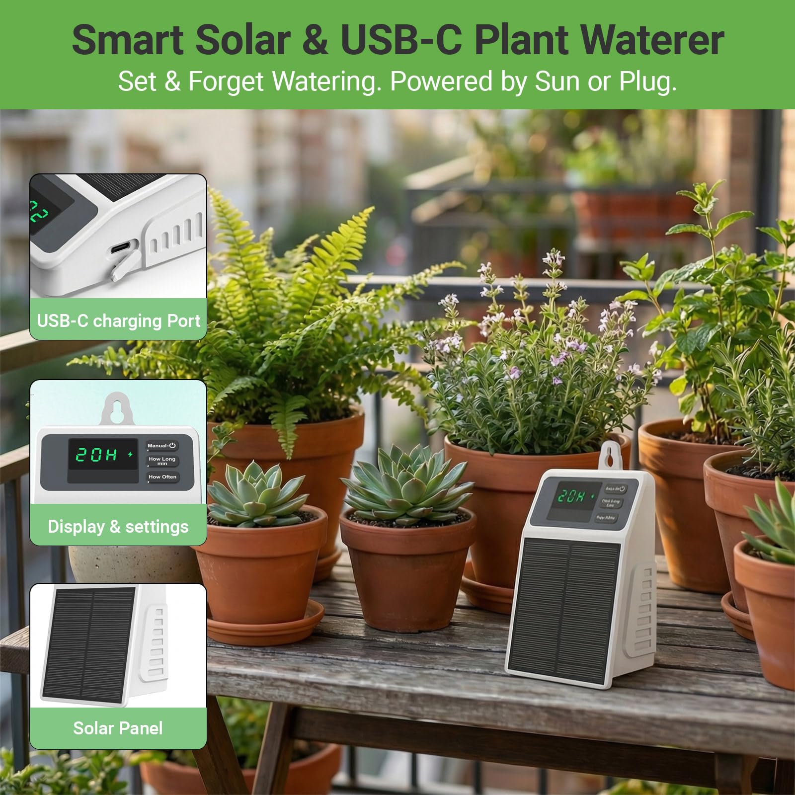 Upgraded Solar Drip Irrigation - Plant Parent Kit のレビューと価格