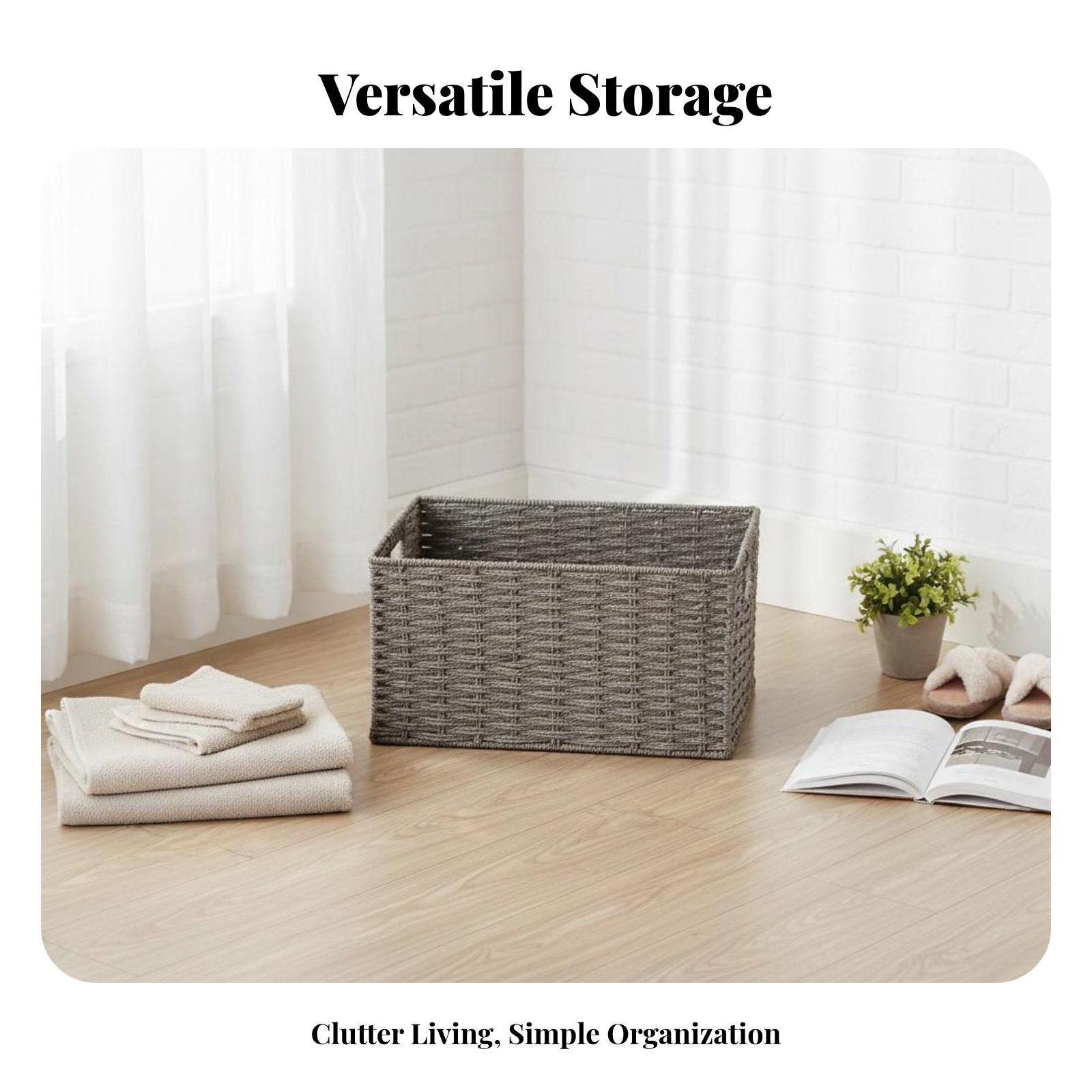 Woven Storage Container Japane - Is Plant Parent Free To Use のレビューと価格