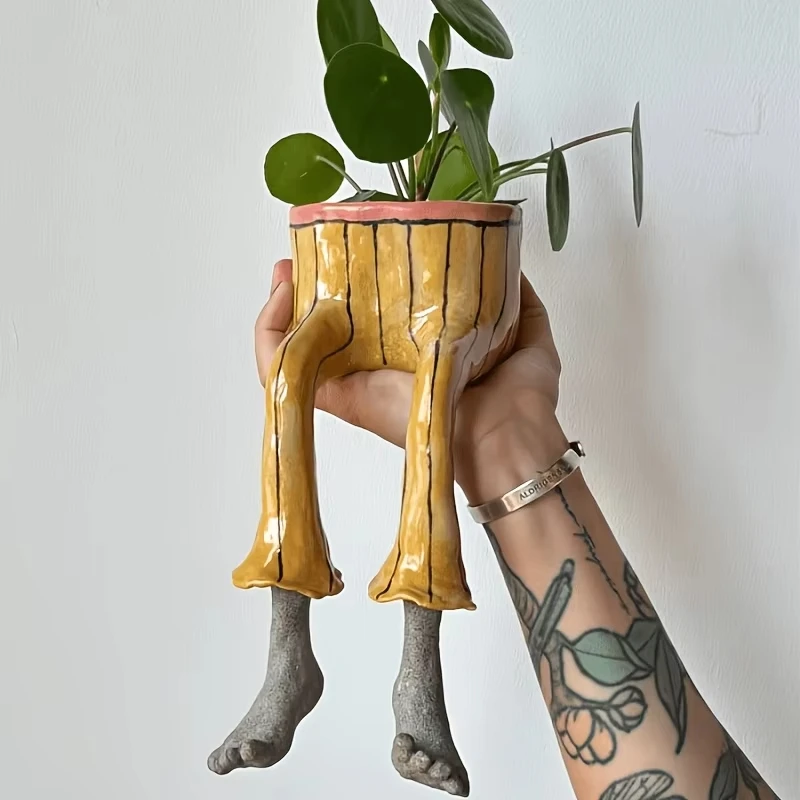 Whimsical Resin Leggy Planter  - Parent Of Plant のレビューと価格